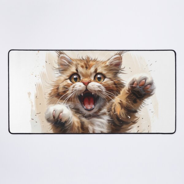 Item preview, Cat with playful paws designed and sold by wolfgangrainer.
