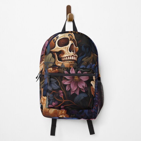 Item preview, Skull And Purple Flowers designed and sold by karsad.