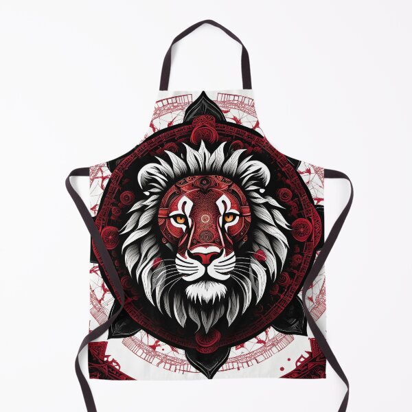 Item preview, Red Lion Mandalas with Exquisite Details designed and sold by MandalasShops.