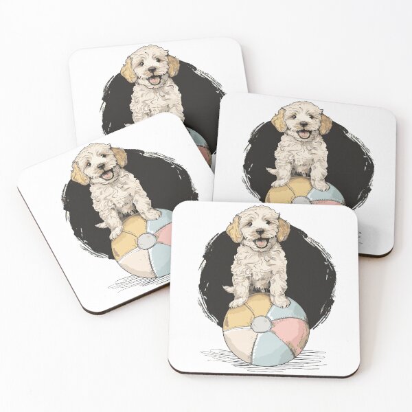 Item preview, Golden retriever puppy with a love phrase designed and sold by Sealsshop.