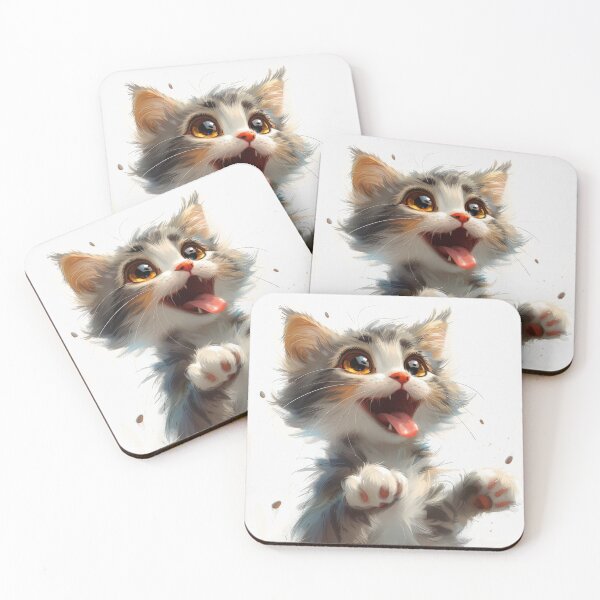 Item preview, Cat with playful paws designed and sold by wolfgangrainer.