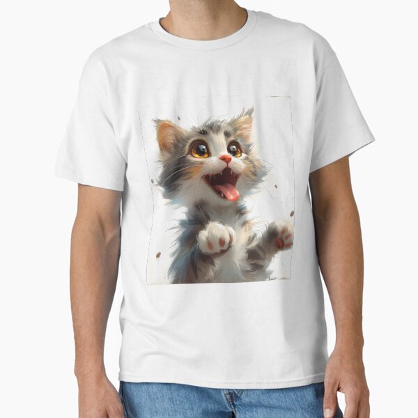 Item preview, Cat with playful paws designed and sold by wolfgangrainer.