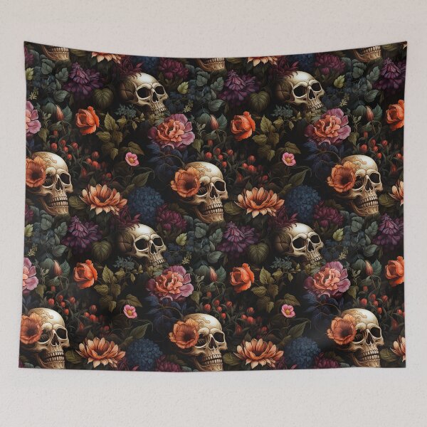 Item preview, Skulls And Flowers designed and sold by karsad.