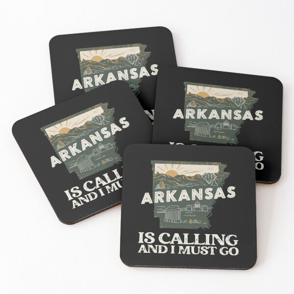 Item preview, Travel quote Arkansas is calling and I must go: Vintage Arkansas travel poster – Retro minimal design for explorers and adventurers designed and sold by pod24.