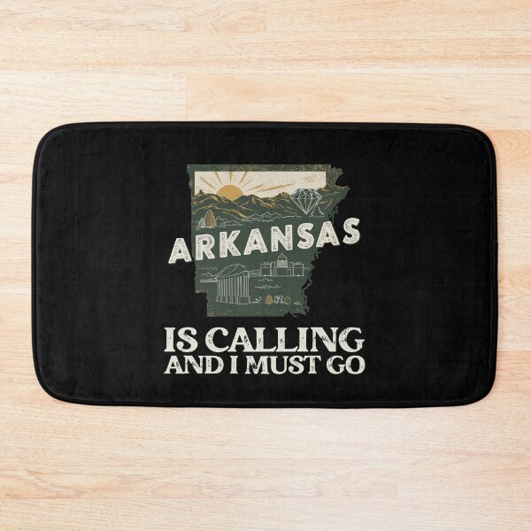 Item preview, Travel quote Arkansas is calling and I must go: Vintage Arkansas travel poster – Retro minimal design for explorers and adventurers designed and sold by pod24.