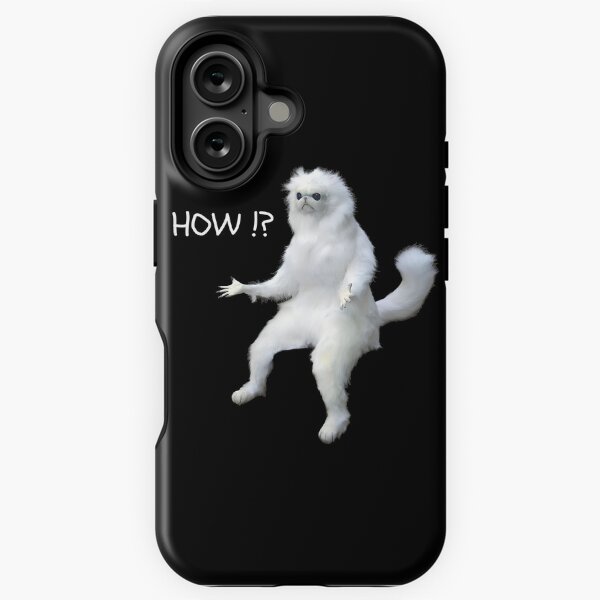 Item preview, How!? Persian Cat Room Guardian Meme designed and sold by GoverArt.