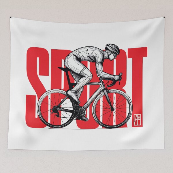 Item preview, SPORT - Cycling - MAN CYCLIST- 2 designed and sold by ArtProjectShop.