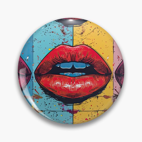 Item preview, Vintage Vivid  Pop Art Style Lips Pattern designed and sold by BOYWANDER67.