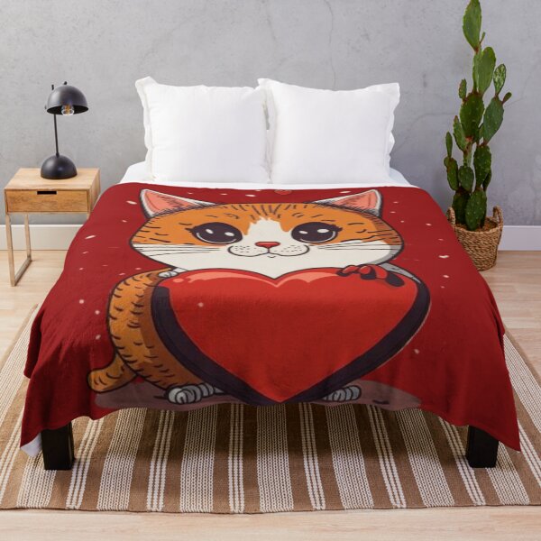 Item preview, Cute cat holding heart designed and sold by catcraftss.
