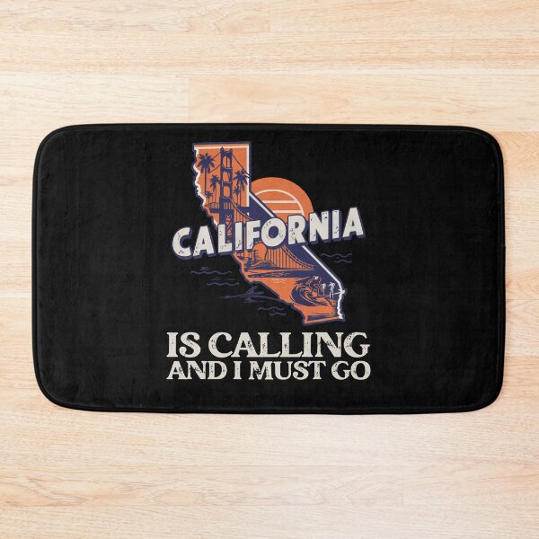 Item preview, Travel quote California is calling and I must go: Retro California travel poster - Vintage Minimal West Coast designed and sold by pod24.