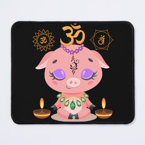 Item preview, Cute Baby Piglet Yogi Colorful Design designed and sold by EarthArtDesigns.