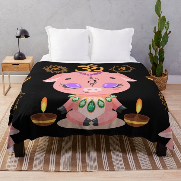 Item preview, Cute Baby Piglet Yogi Colorful Design designed and sold by EarthArtDesigns.