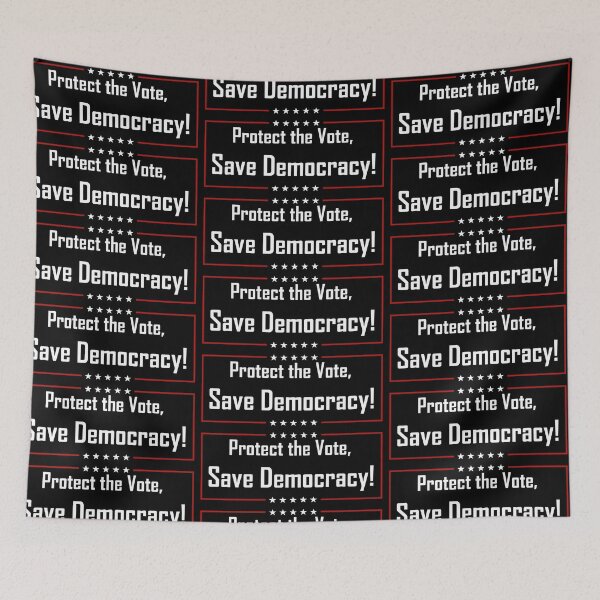Item preview, Protect the Vote, Save Democracy! designed and sold by FatGiantCat.