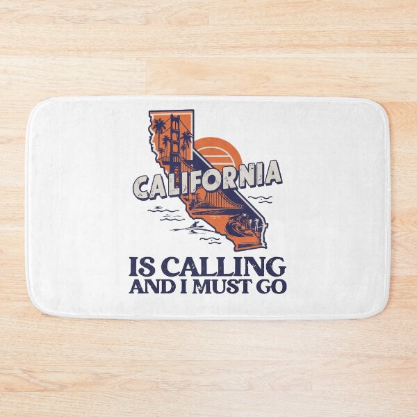 Item preview, Travel quote California is calling and I must go: Retro California travel poster - Vintage Minimal West Coast designed and sold by pod24.