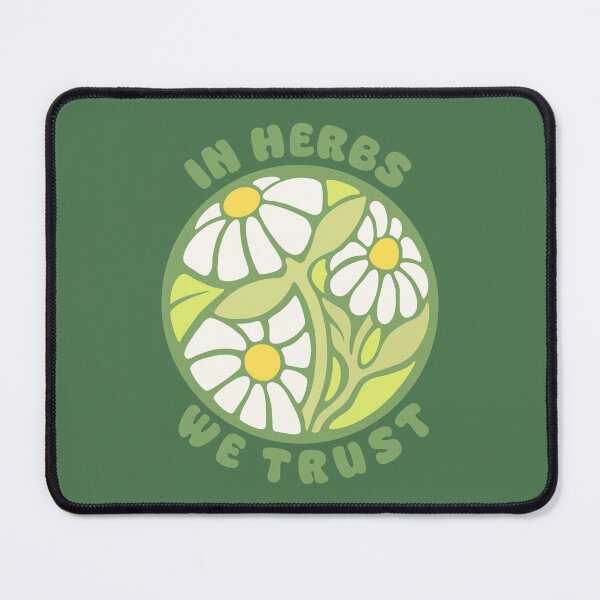 Item preview, In herbs we trust floral graphic with chamomile designed and sold by interico88.