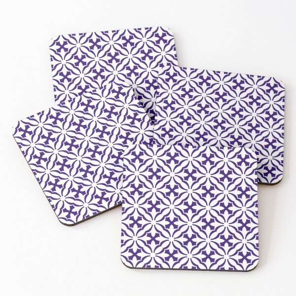 Item preview, Seamless White Floral Pattern on Purple Background designed and sold by Beltmouth.