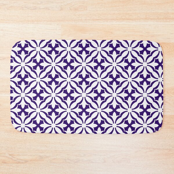 Item preview, Seamless White Floral Pattern on Purple Background designed and sold by Beltmouth.