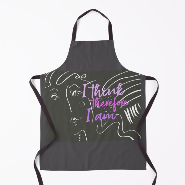 Item preview, I Think Therefore I Am Quote On Line Drawing designed and sold by art64.