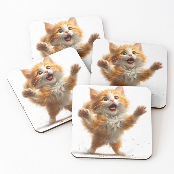 Item preview, Cat with playful paws designed and sold by wolfgangrainer.