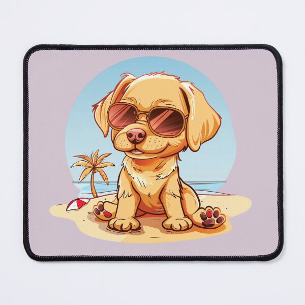 Item preview, Cute Summer Beach Dog designed and sold by GiraffeCreative.