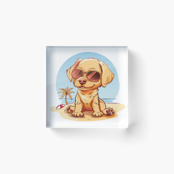 Item preview, Cute Summer Beach Dog designed and sold by GiraffeCreative.