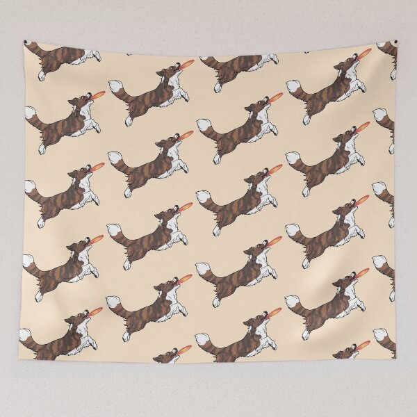 Item preview, Brindle English Shepherd Catching Disc designed and sold by MysticLaceArt.