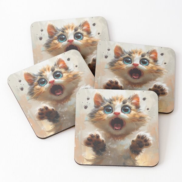 Item preview, Cat with playful paws designed and sold by wolfgangrainer.