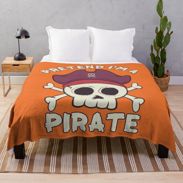 Item preview, Pretend i'm a Pirate Funny Skull Halloween Quote designed and sold by RayanPod.