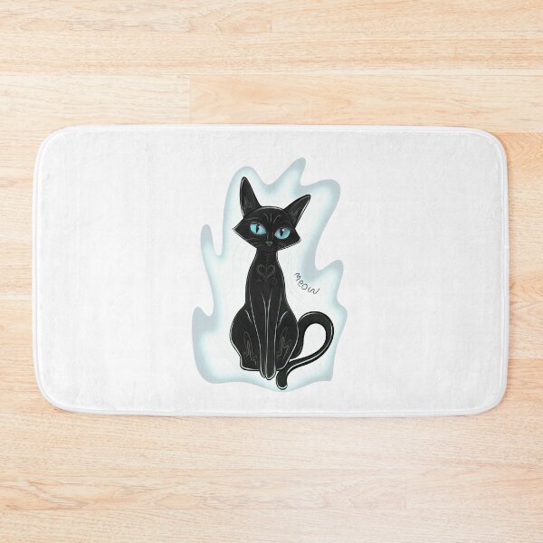 Item preview, Cute Black Cat with Blue Eyes - "Meow" Nail designed and sold by PLANn.