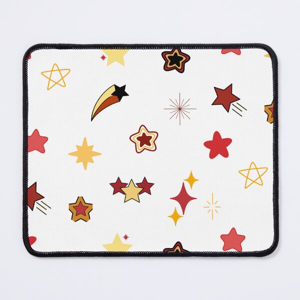 Item preview, Red and Gold Tiny Star Doodles designed and sold by SiriuslyShawni.