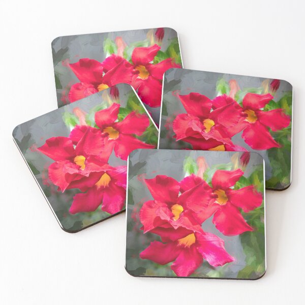 Item preview, Red Mandevilla Flower Vine X110 designed and sold by RichFrancoCars.