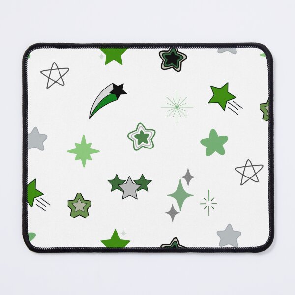 Item preview, Green and Silver Tiny Star Doodles designed and sold by SiriuslyShawni.
