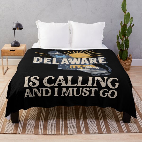 Item preview, Travel saying Delaware is calling and I must go: Vintage travel poster Delaware - Retro adventure in minimal style designed and sold by pod24.