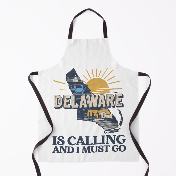 Item preview, Travel saying Delaware is calling and I must go: Vintage travel poster Delaware - Retro adventure in minimal style designed and sold by pod24.