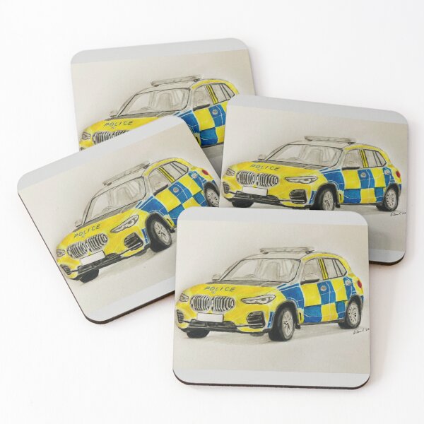 Item preview, Devon & Cornwall police car prints designed and sold by Truck drawing art.