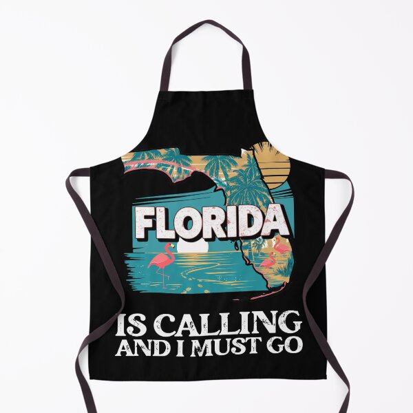 Item preview, Travel saying Floridais calling and I must go: Vintage travel poster Florida - retro adventure in minimal style designed and sold by pod24.