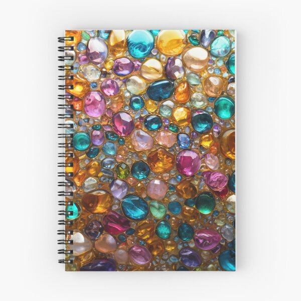 Item preview, Colourful gems background designed and sold by Julia Rudens.