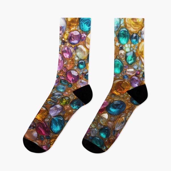 Item preview, Colourful gems background designed and sold by Julia Rudens.