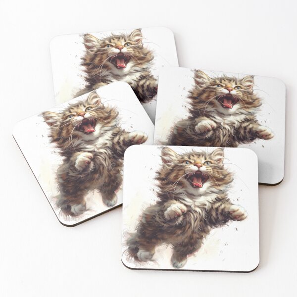 Item preview, Cat with playful paws designed and sold by wolfgangrainer.