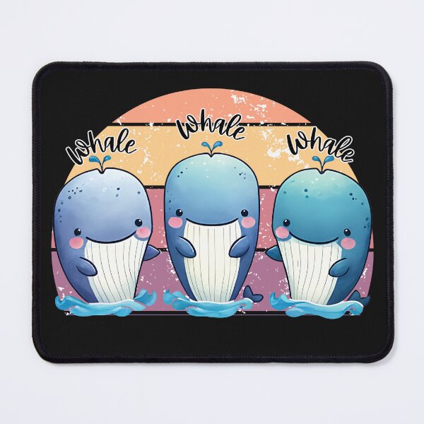 Item preview, Cute Whale, Whale, Whale Retro Sunset designed and sold by AlienOccupation.