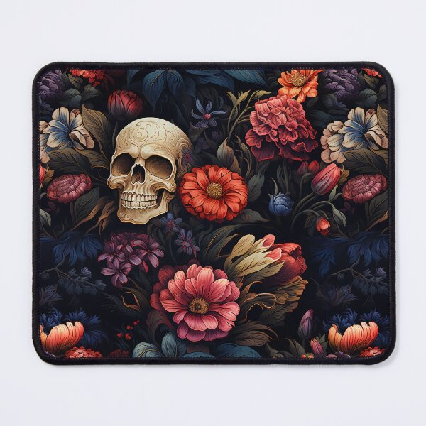 Item preview, Skull With Flowers designed and sold by karsad.