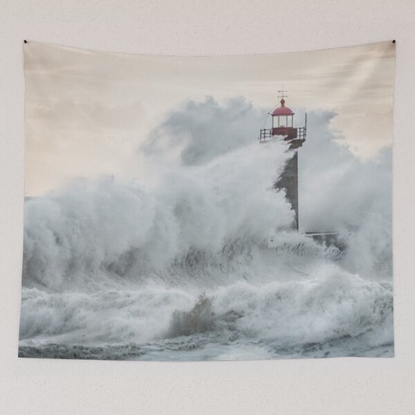 Item preview, Lighthouse in the storm designed and sold by mustang93.