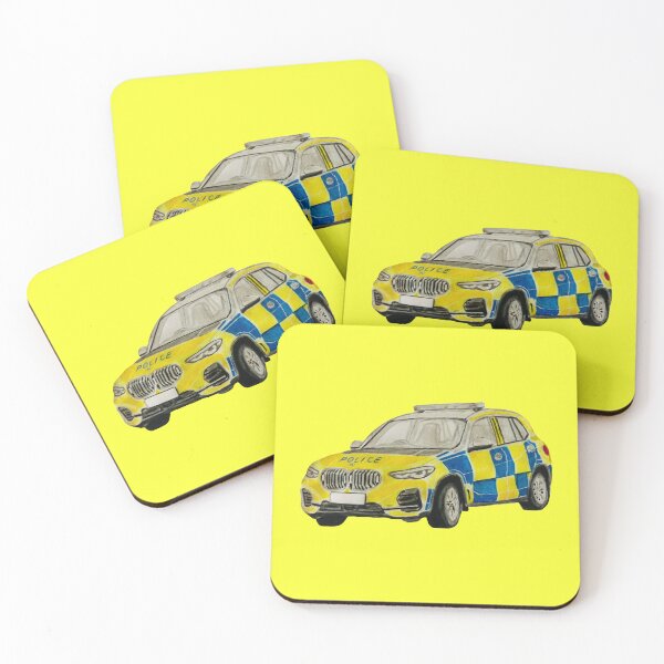 Item preview, Devon & Cornwall police car cut out design designed and sold by Truck drawing art.
