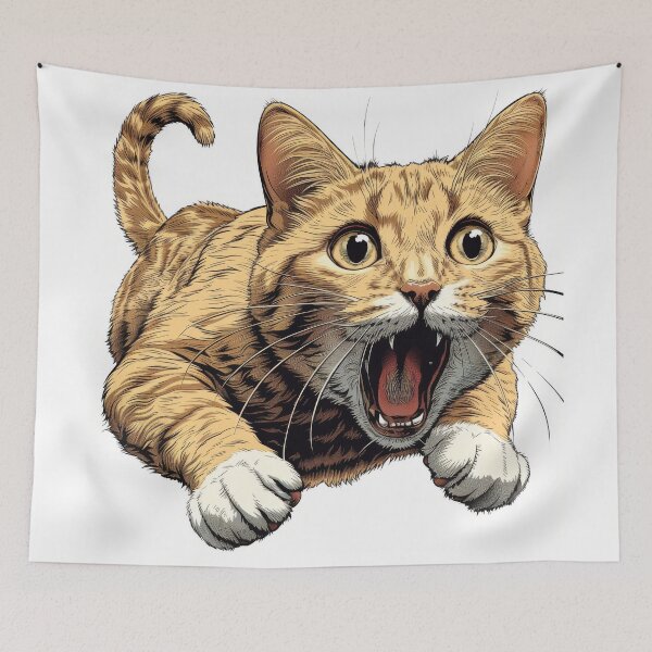 Item preview, Cat with playful paws designed and sold by wolfgangrainer.
