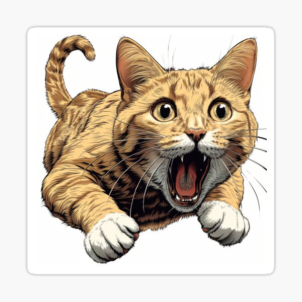 Item preview, Cat with playful paws designed and sold by wolfgangrainer.