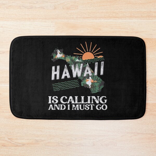 Item preview, Travel saying Hawaii is calling and I must go: Vintage travel poster Hawaii - retro adventure in minimal style designed and sold by pod24.