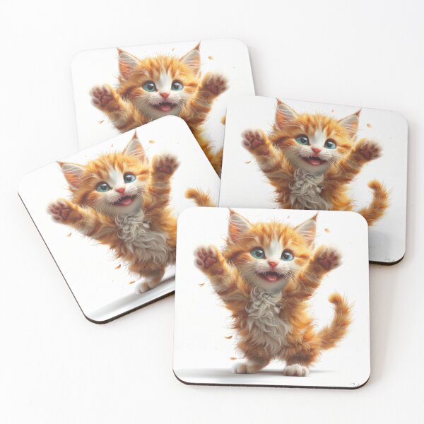 Item preview, Cat with playful paws designed and sold by wolfgangrainer.