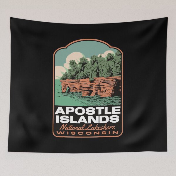Aperçu de l'œuvre Apostle Islands National Lakeshore Wisconsin créée et vendue par halpindesignco.