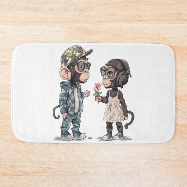 Item preview, Cute baby monkeys designed and sold by ArtFusionVibe.