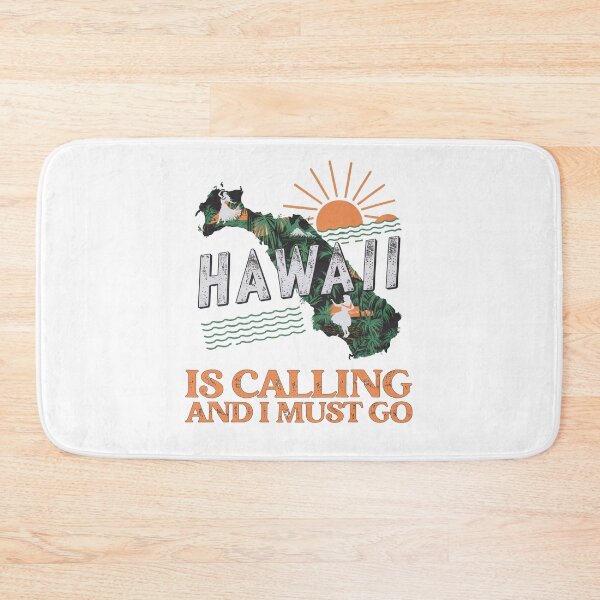 Item preview, Travel saying Hawaii is calling and I must go: Vintage travel poster Hawaii - retro adventure in minimal style designed and sold by pod24.